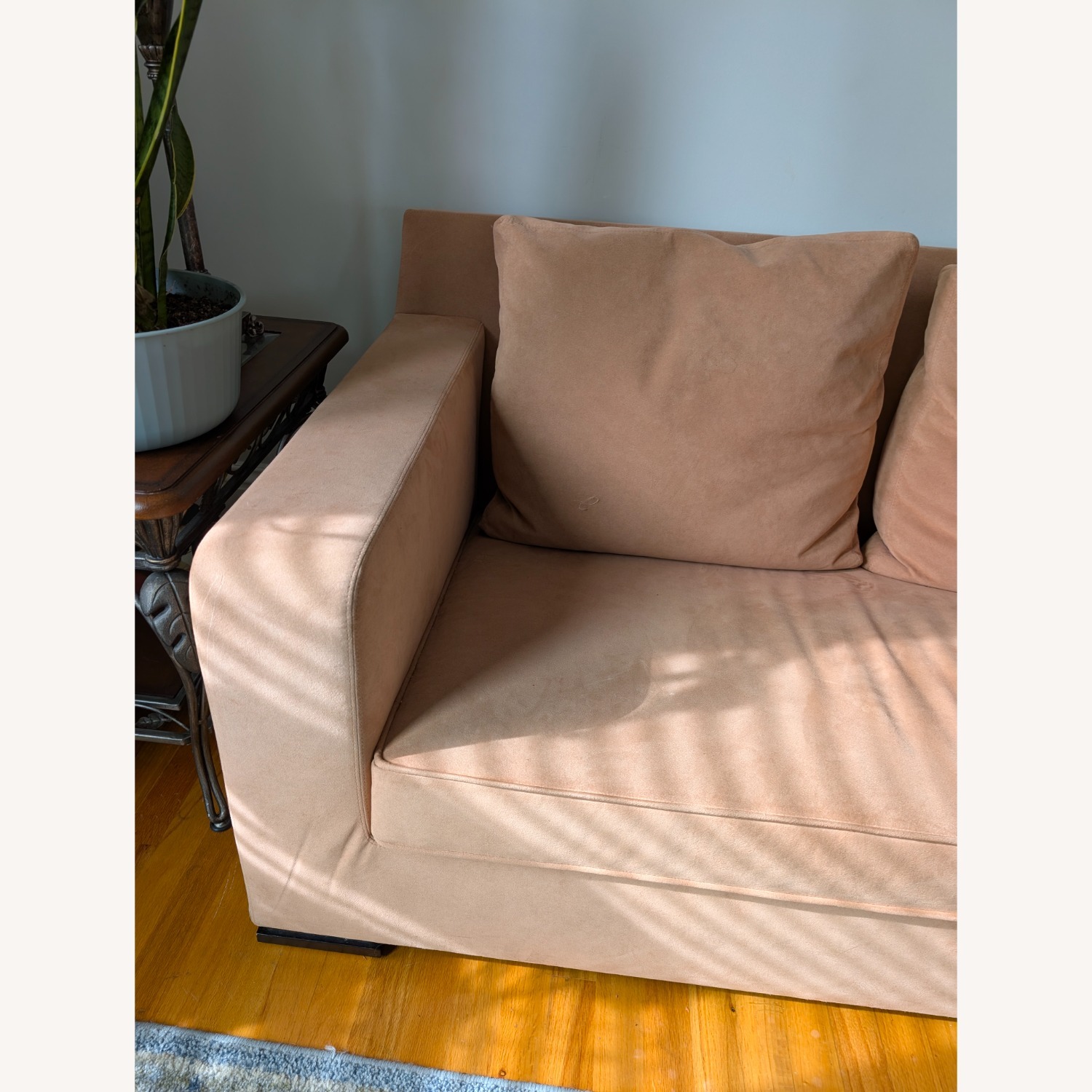 Ligne Roset Exclusif Pink Microsuede 3+ Seater Sofa - image-4