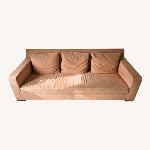 Used Ligne Roset Exclusif Pink Microsuede 3+ Seater Sofa for sale on AptDeco