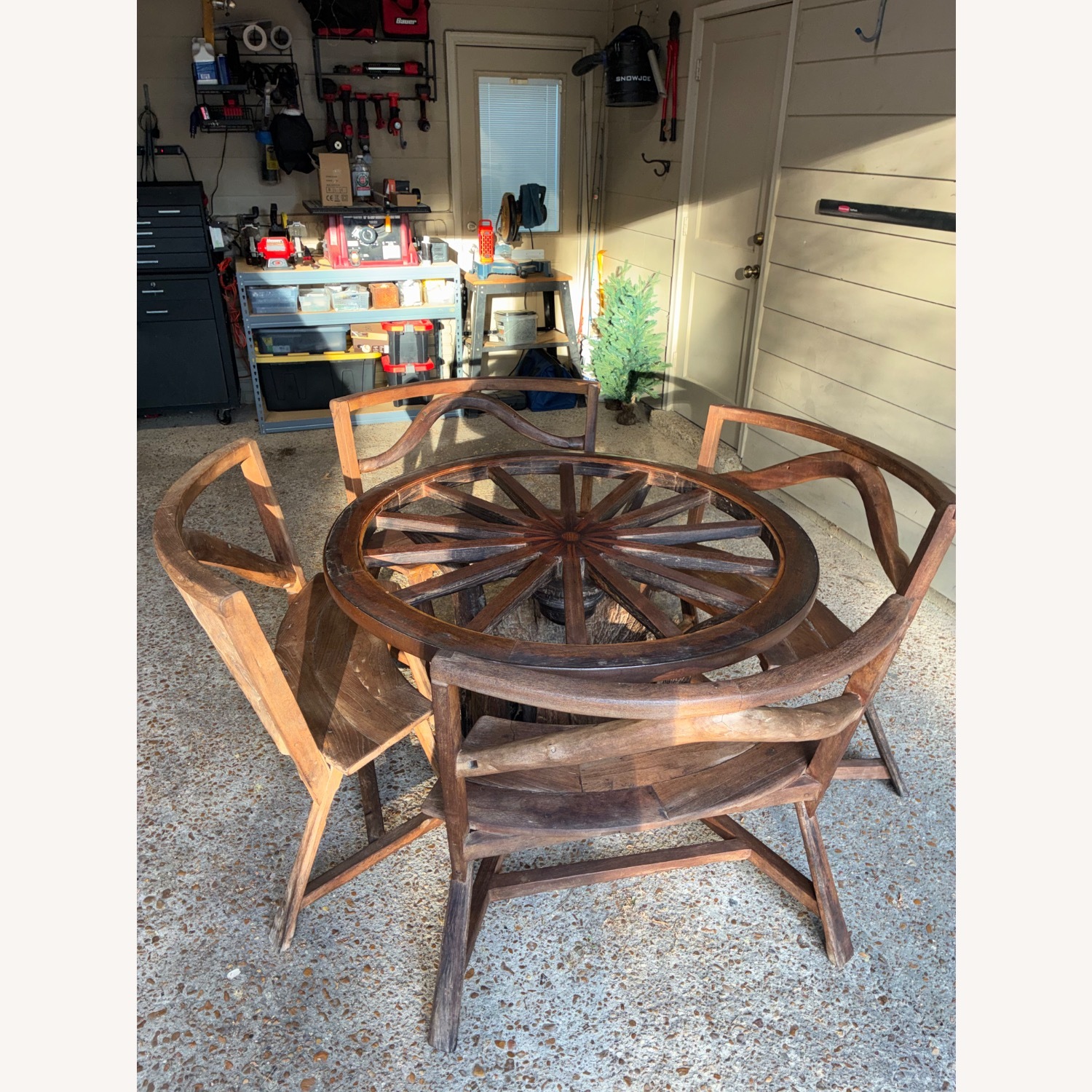 1 St Dibs Natural Wood Dining Table - image-3