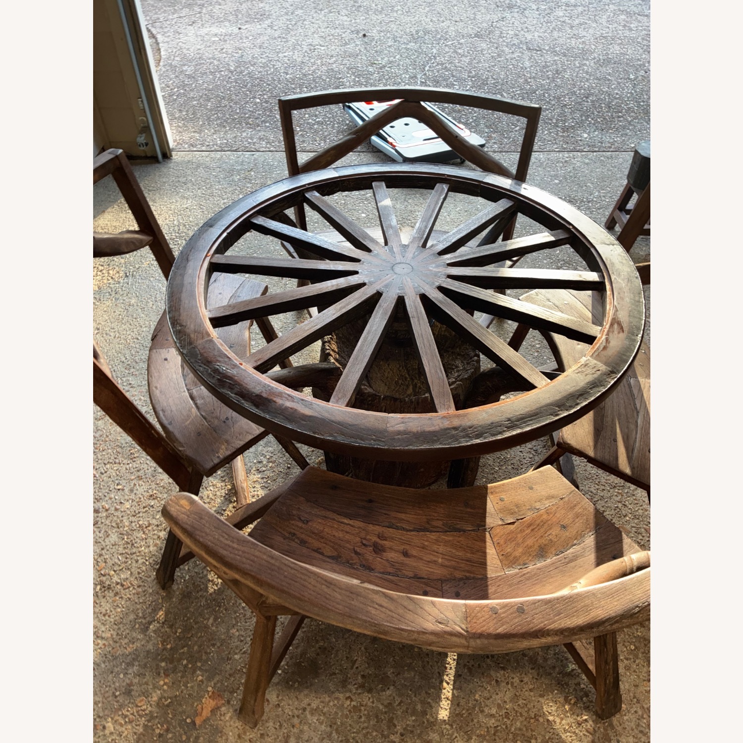 1 St Dibs Natural Wood Dining Table - image-1