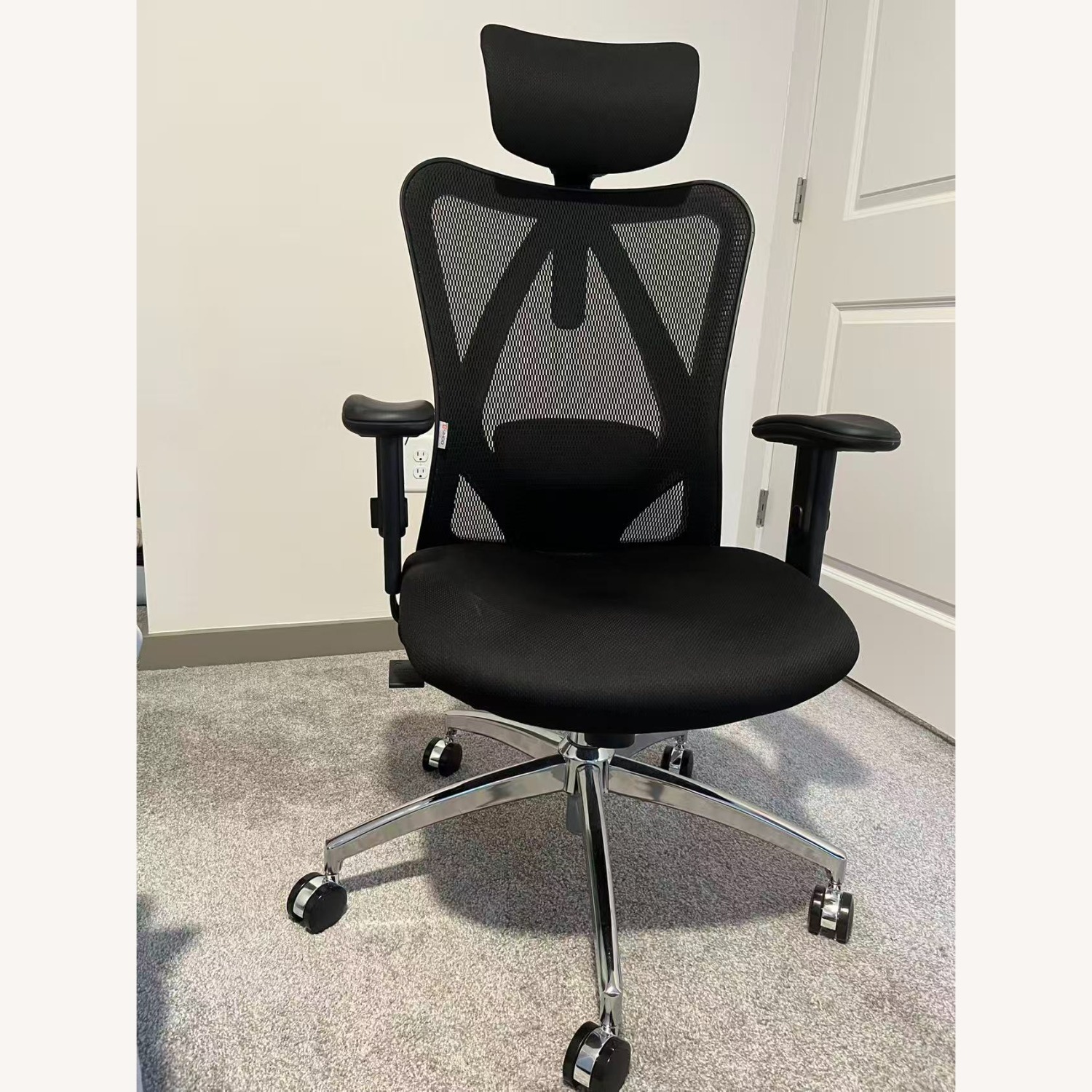 Amazon Black Fabric Office Chair - image-2