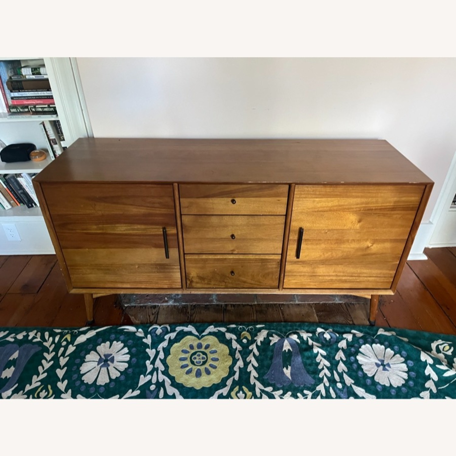 West Elm Mid-Century Natural Wood Media Storage - image-2