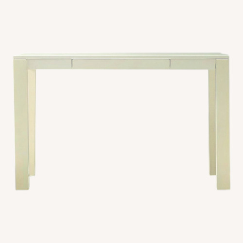 Used West Elm Parsons White Lacquer Desk for sale on AptDeco