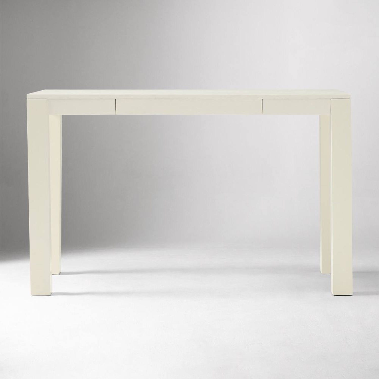 West Elm Parsons White Lacquer Desk - image-10