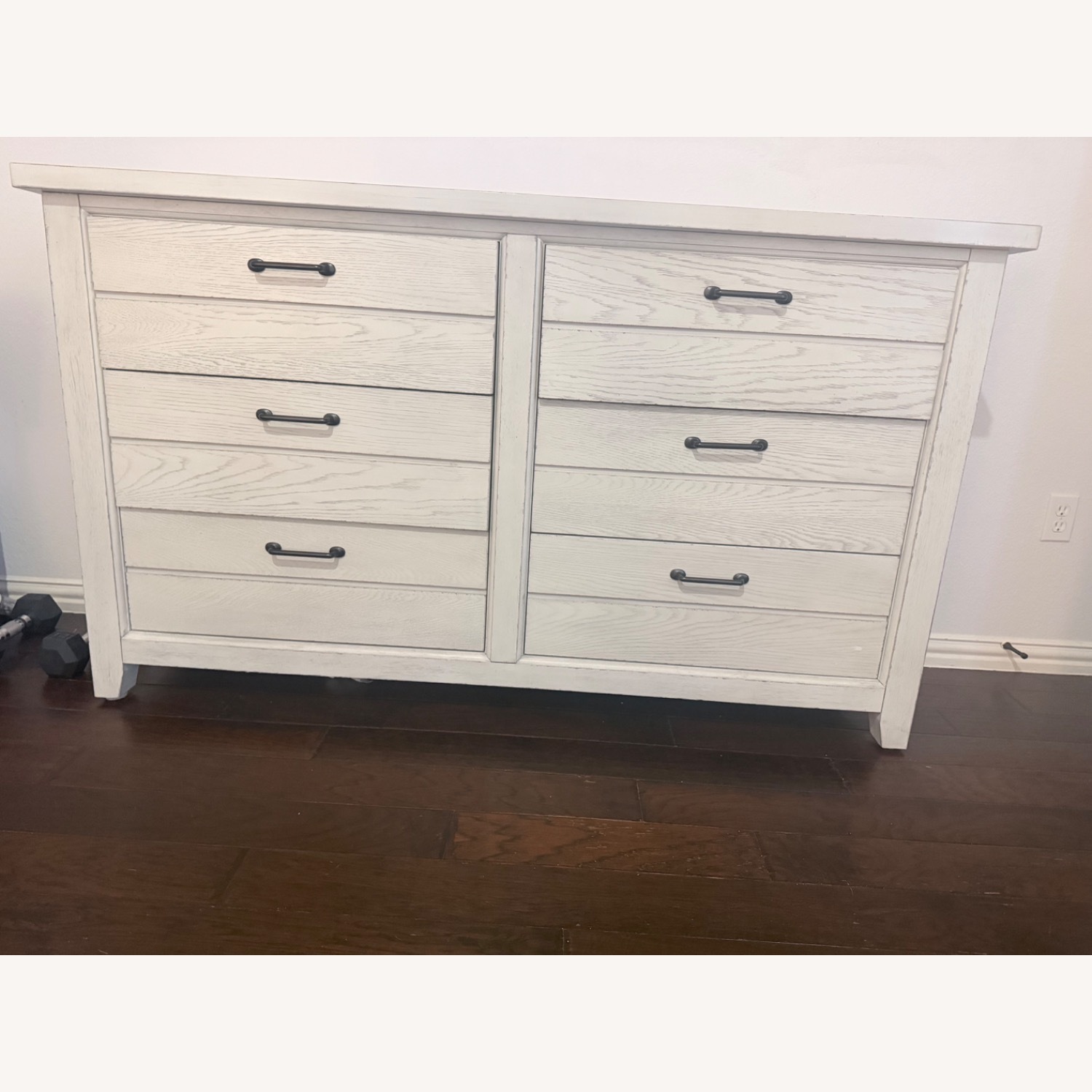 Havertys Light Gray Dresser - image-1