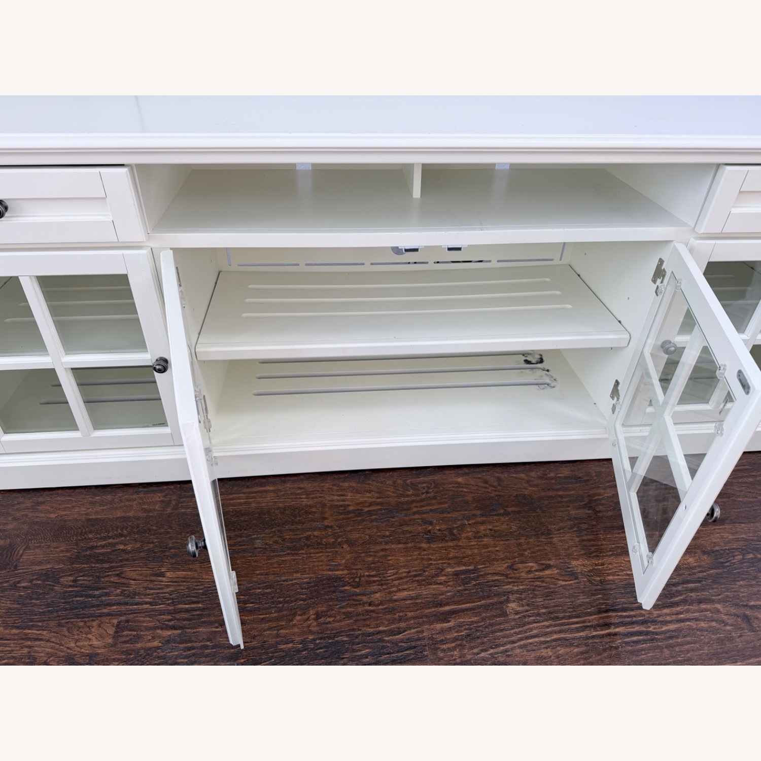 Vintage/Antique White Media Storage - image-3