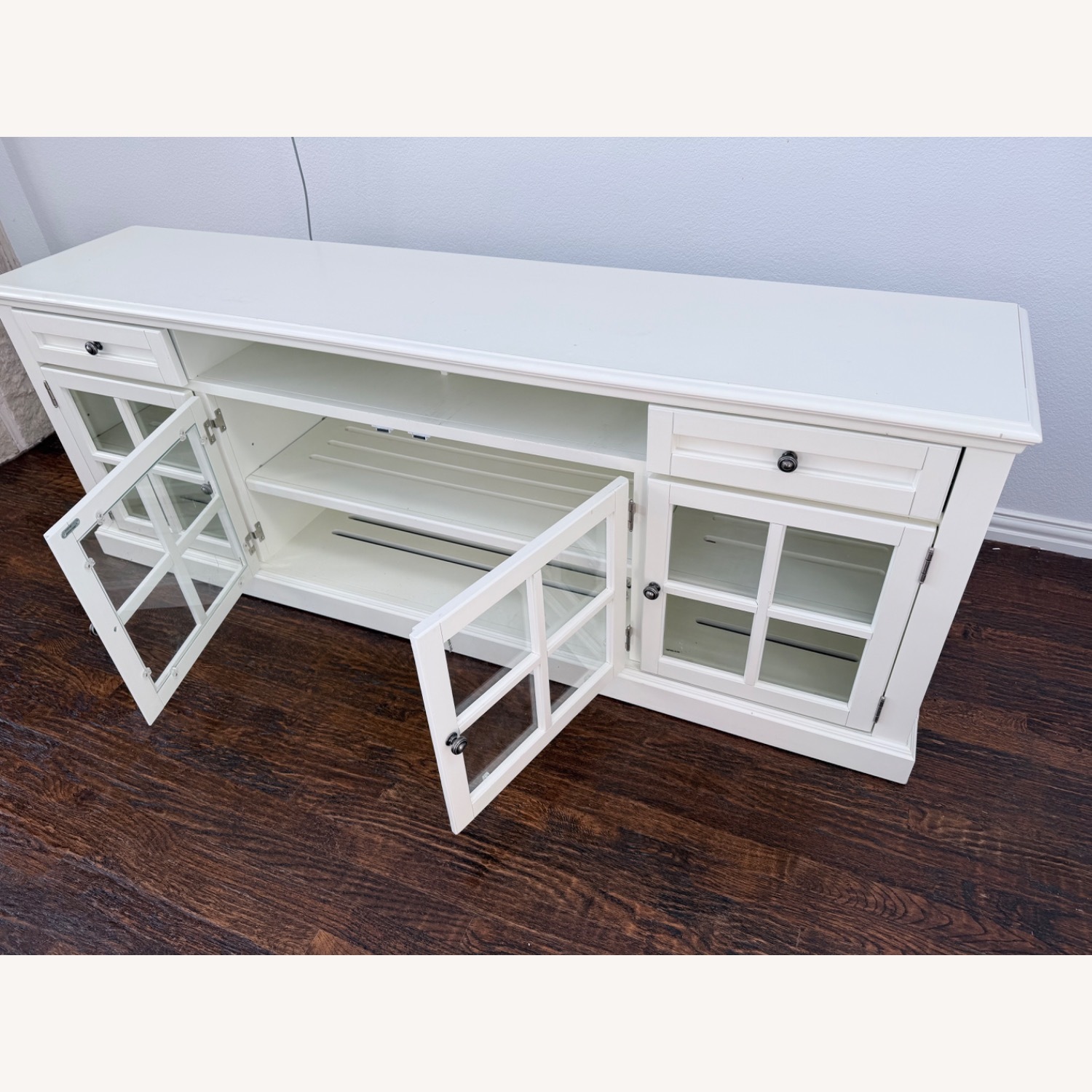 Vintage/Antique White Media Storage - image-2
