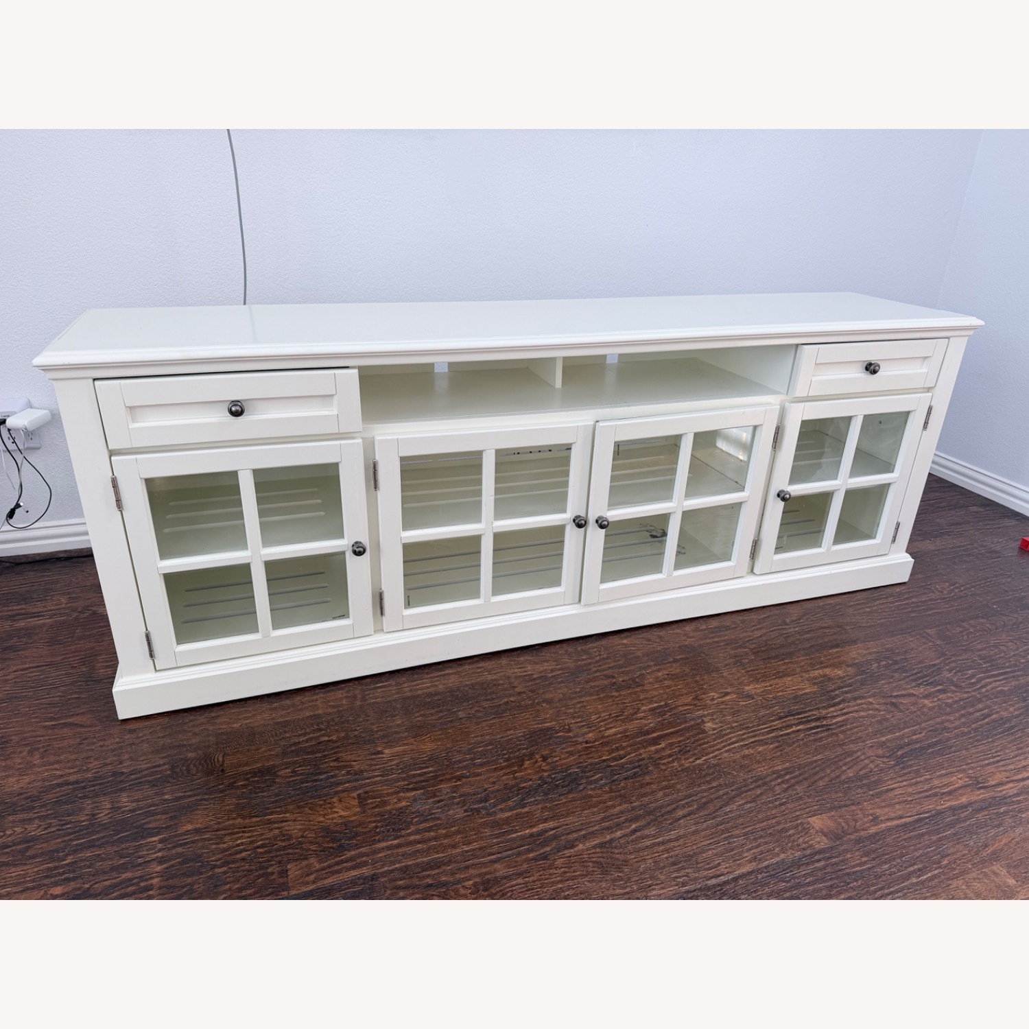 Vintage/Antique White Media Storage - image-1