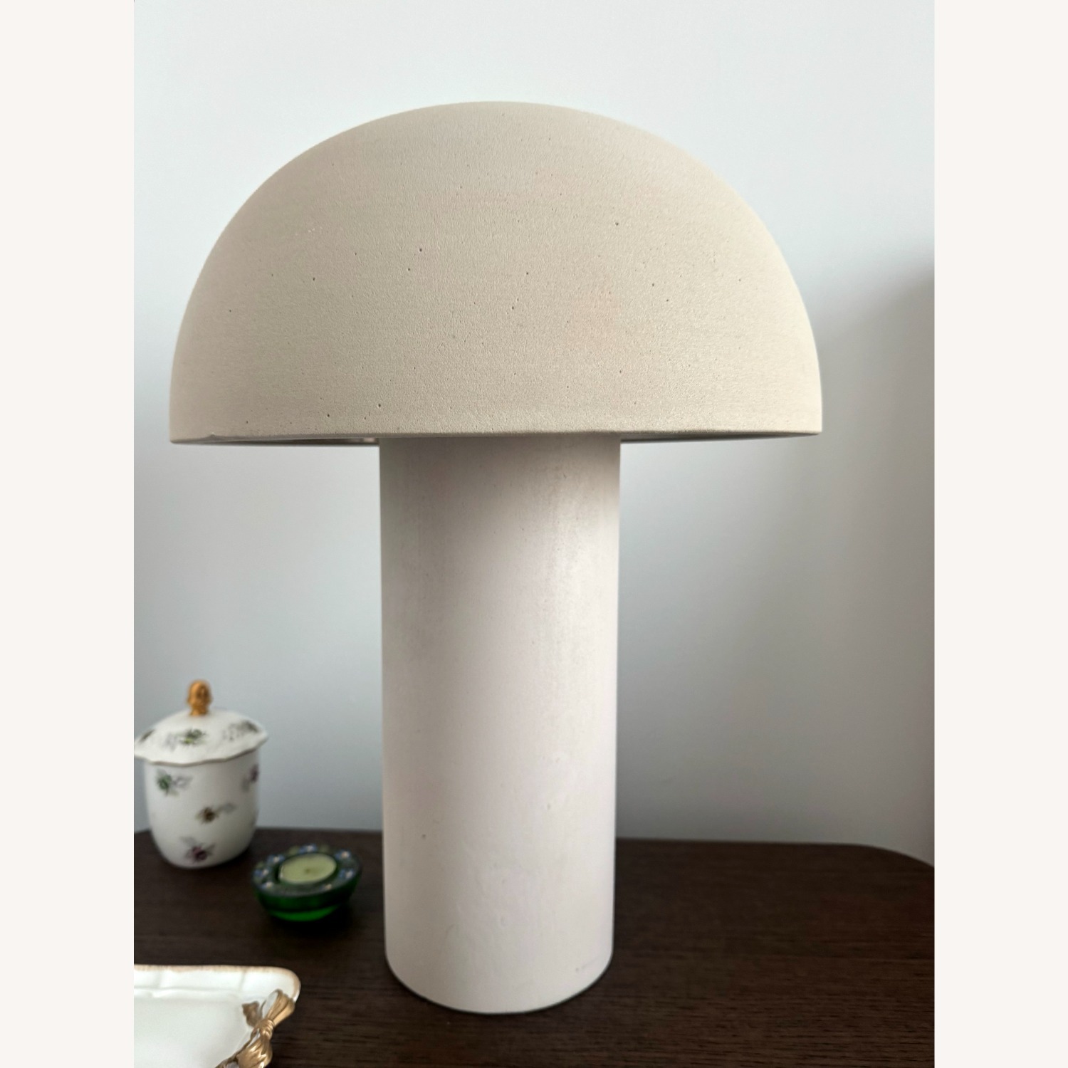 CB2 Enoki Natural Dome Table Lamp - image-1