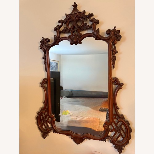 Used Vintage Carve Wood Frame Mirror  for sale on AptDeco