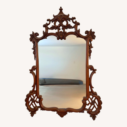 Used Vintage Carve Wood Frame Mirror  for sale on AptDeco