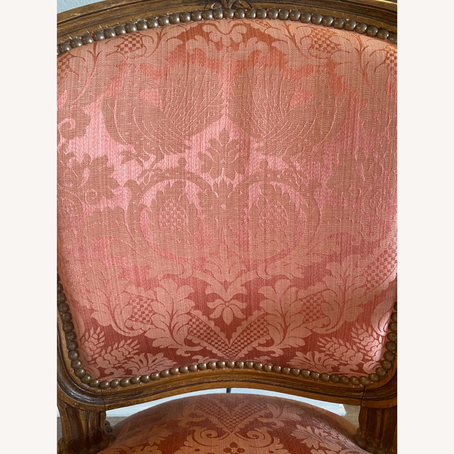 Pair of Vintage French Louis XV Bergère Armchairs - image-6