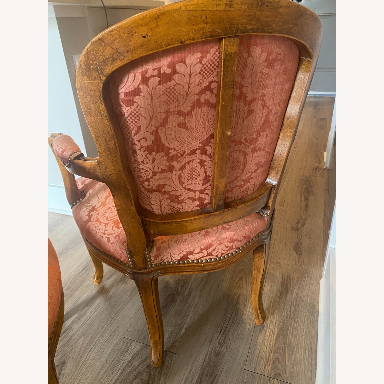 Pair of Vintage French Louis XV Bergère Armchairs - image-9