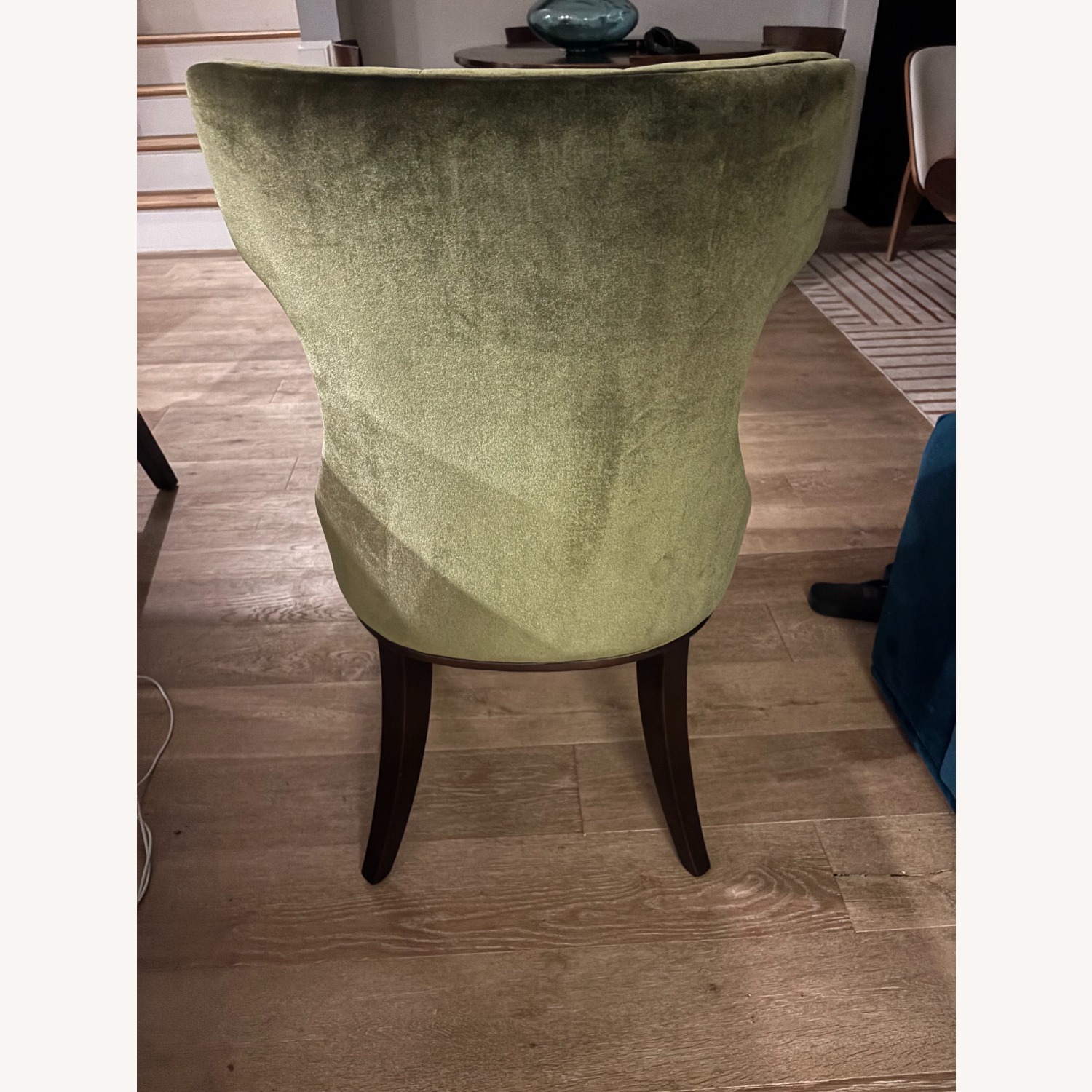 Manhattan Comfort Green Velvet Dining Chairs - image-3