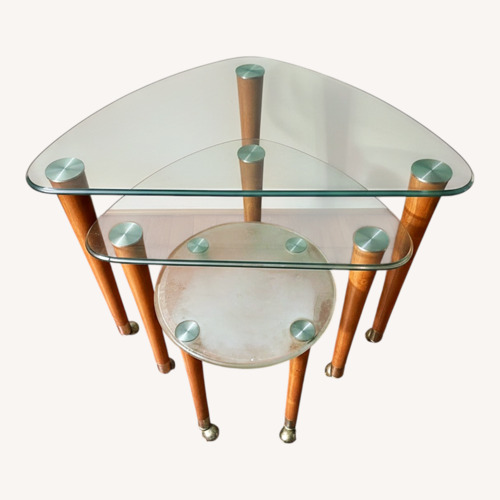 Used Natural Glass Side Table for sale on AptDeco