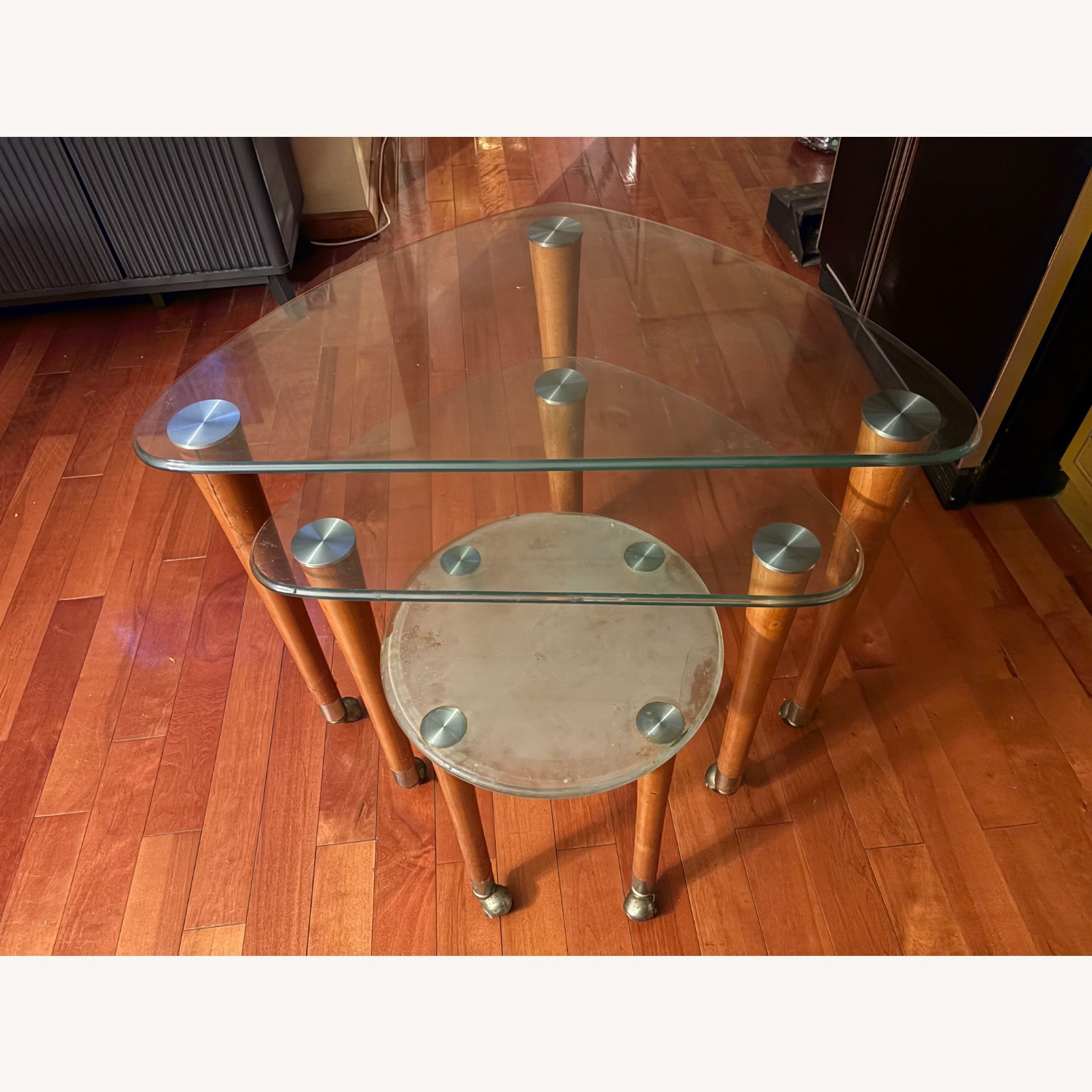 Natural Glass Side Table - image-2