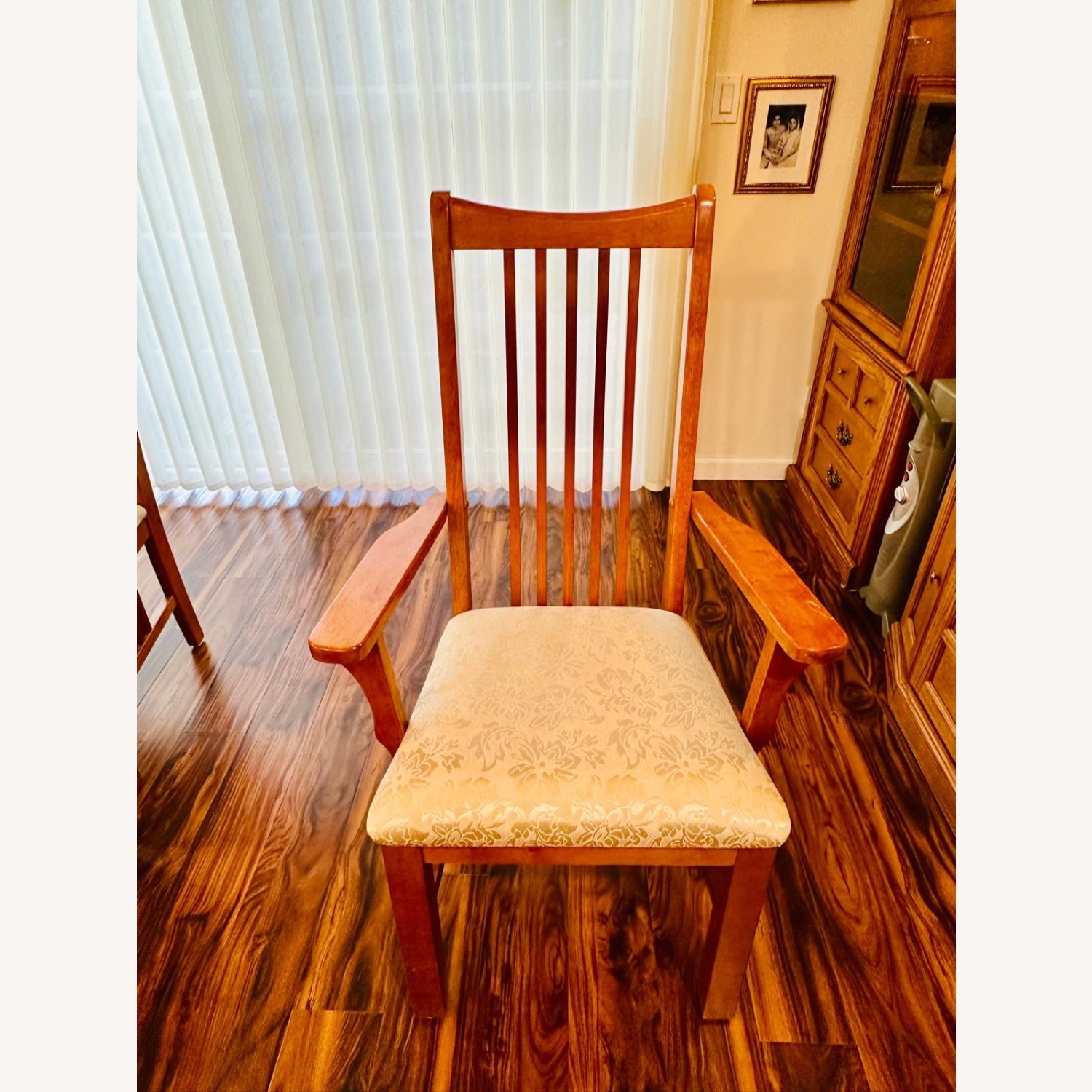 Wood Dining Set Extendable 6 Chairs - image-4