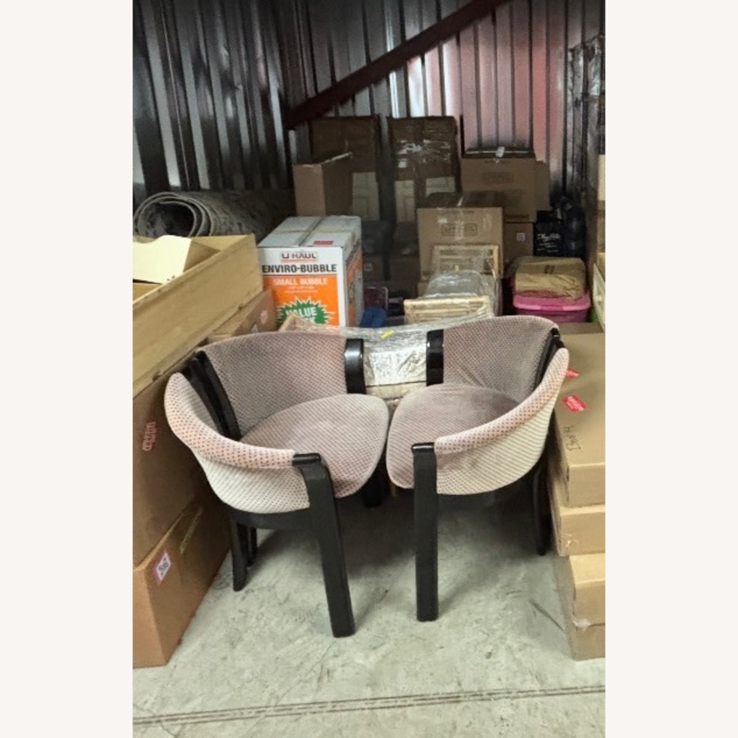 Vintage/Antique Light Gray Accent Chairs - image-1