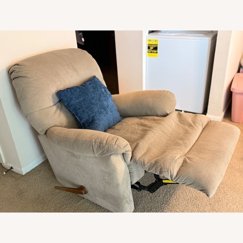 Used Light Brown Fabric Recliner for sale on AptDeco