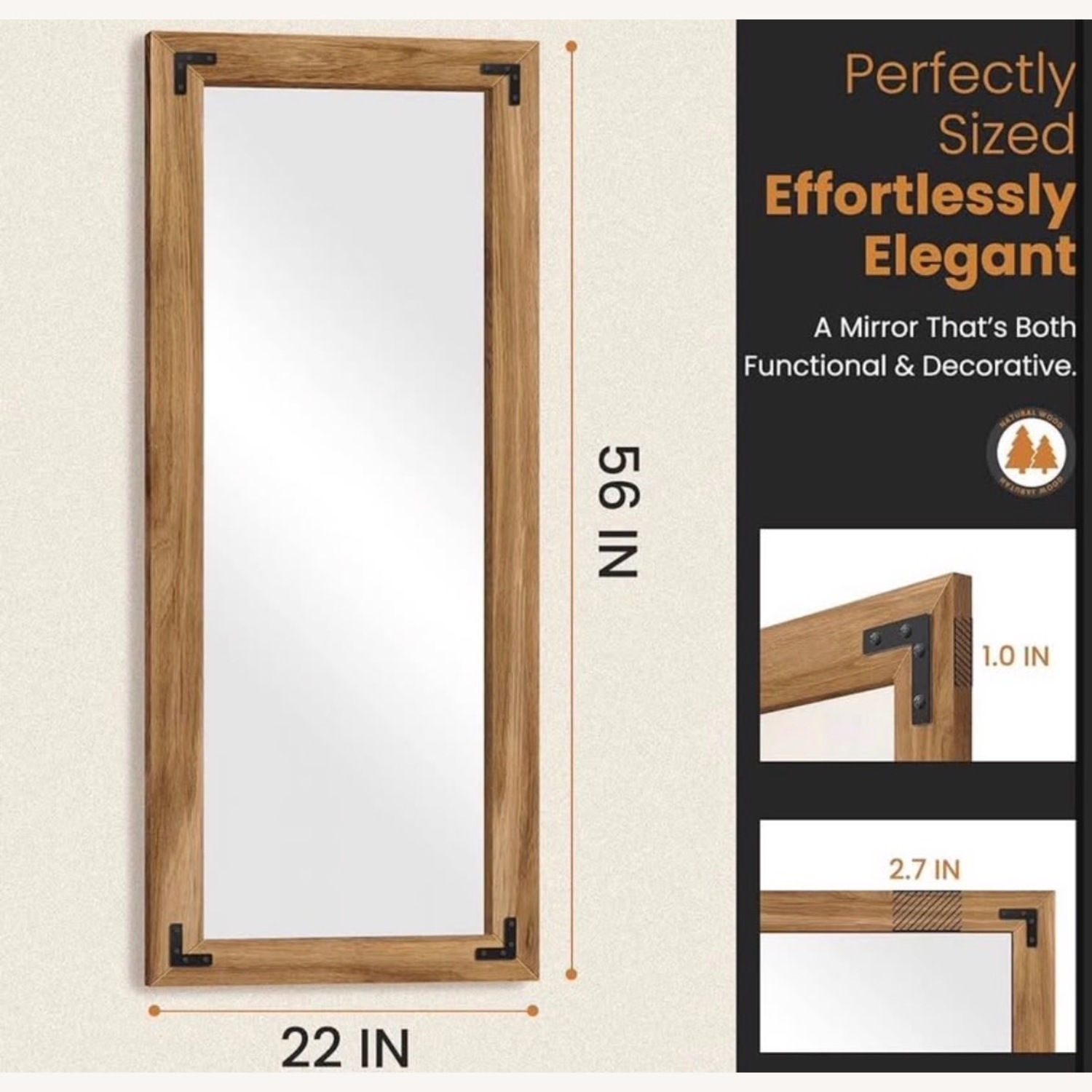 Amazon Natural Wall Mirror - image-3