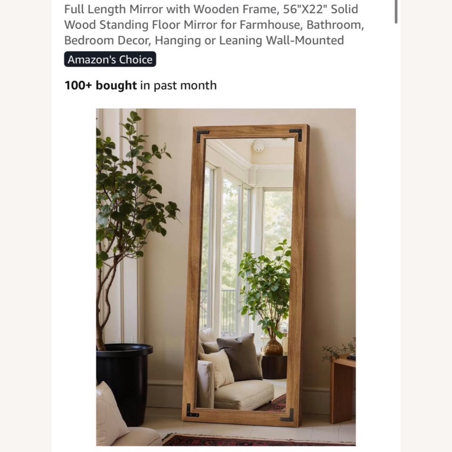 Amazon Natural Wall Mirror - image-5
