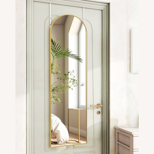 Used Amazon Over The Door Hanging Mirror  Gold Frame for sale on AptDeco