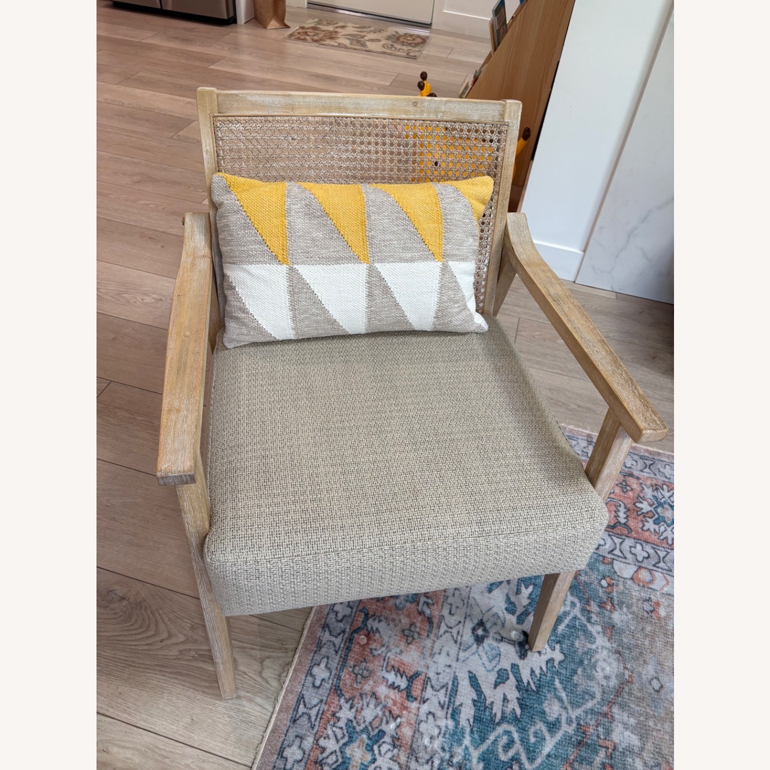 Serena & Lily Natural Rattan Lounge Chair - image-1