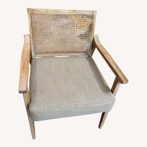 Used Serena & Lily Natural Rattan Lounge Chair for sale on AptDeco