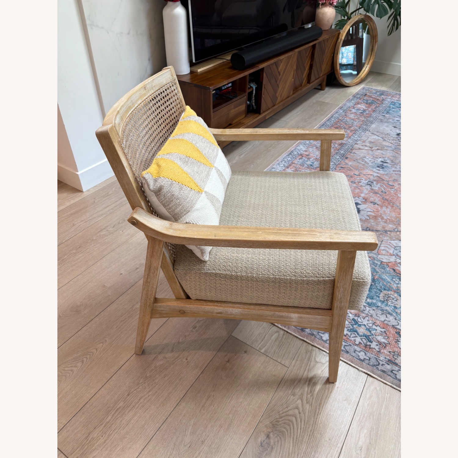 Serena & Lily Natural Rattan Lounge Chair - image-2