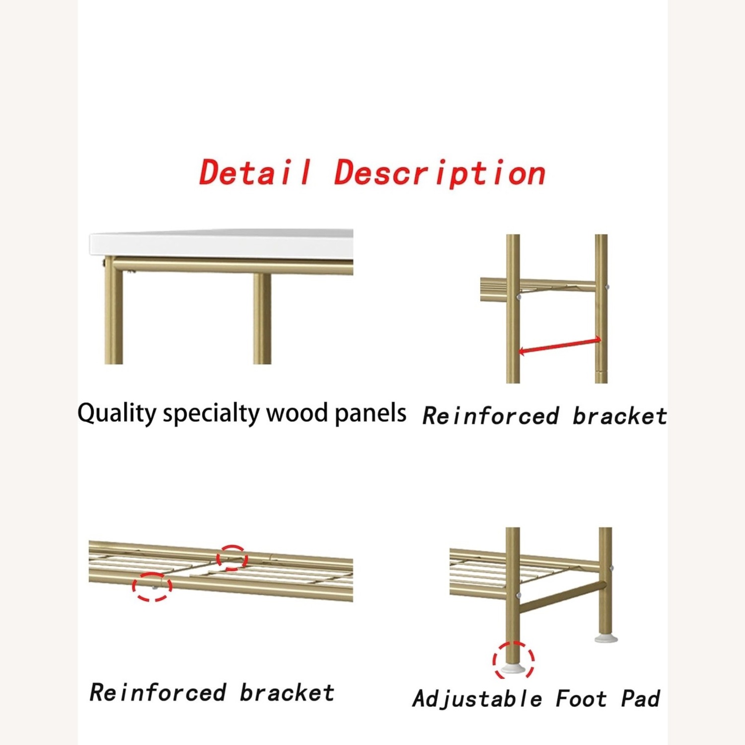 Amazon Gold Wood Sideboard - image-4