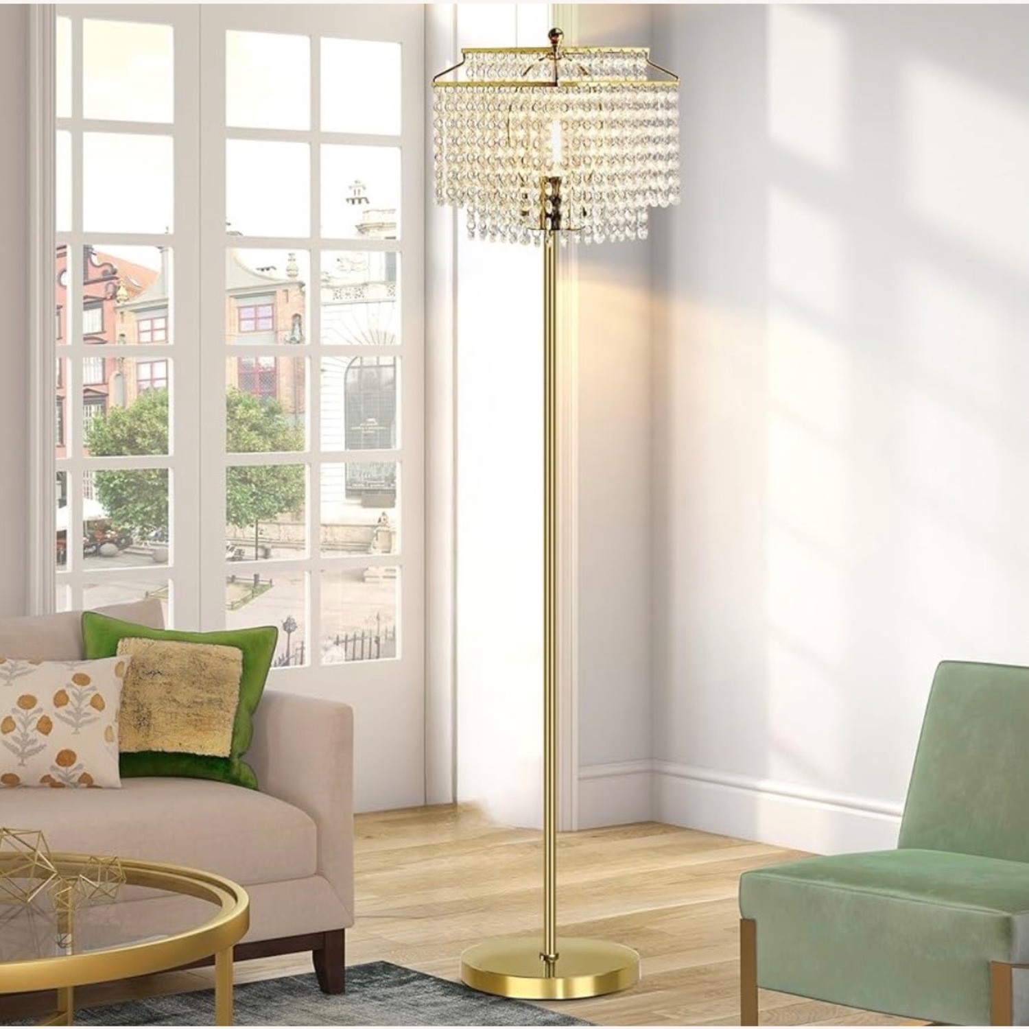 Amazon Gold Crystal Lamp  - image-2