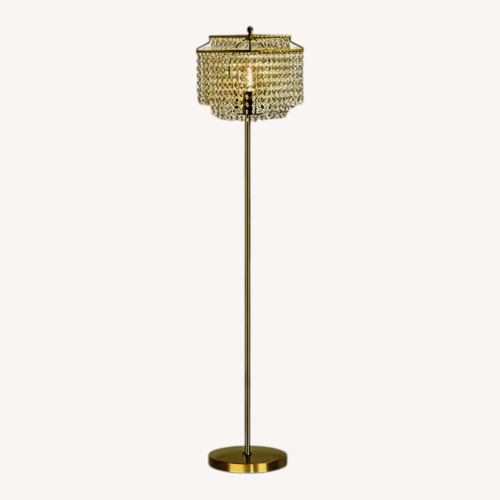 Used Amazon Gold Crystal Lamp  for sale on AptDeco