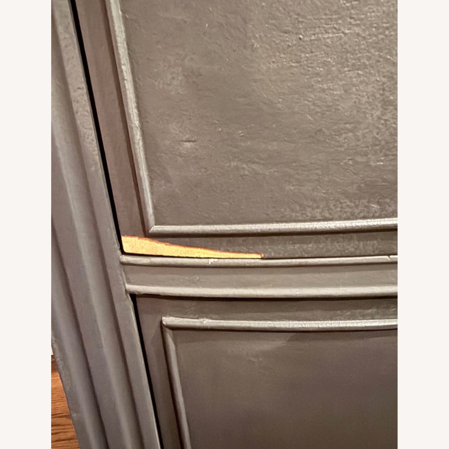 Antique Blue Wood Dresser - image-5