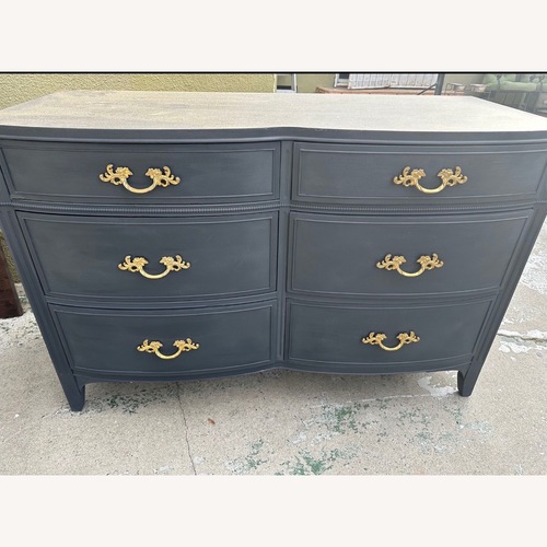 Used Antique Blue Wood Dresser for sale on AptDeco