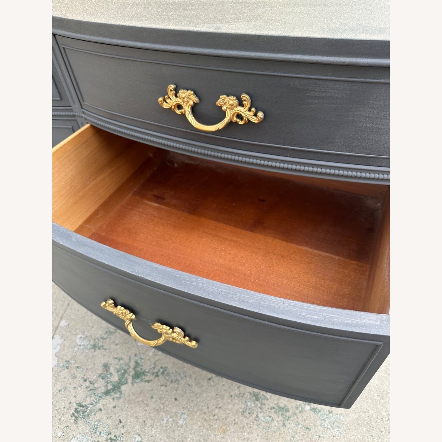 Antique Blue Wood Dresser - image-2