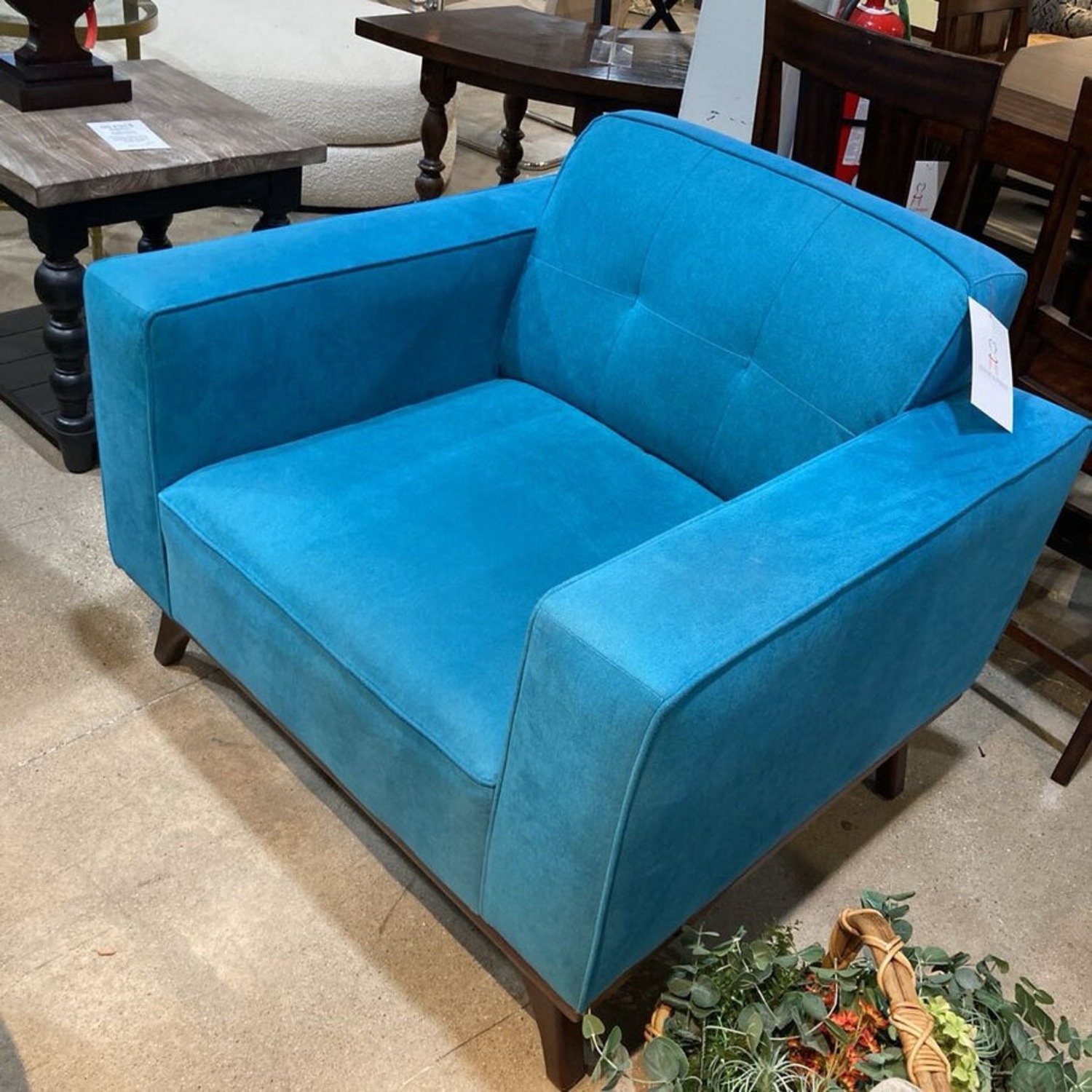 Mid-Century Upholstered Armchair - image-3