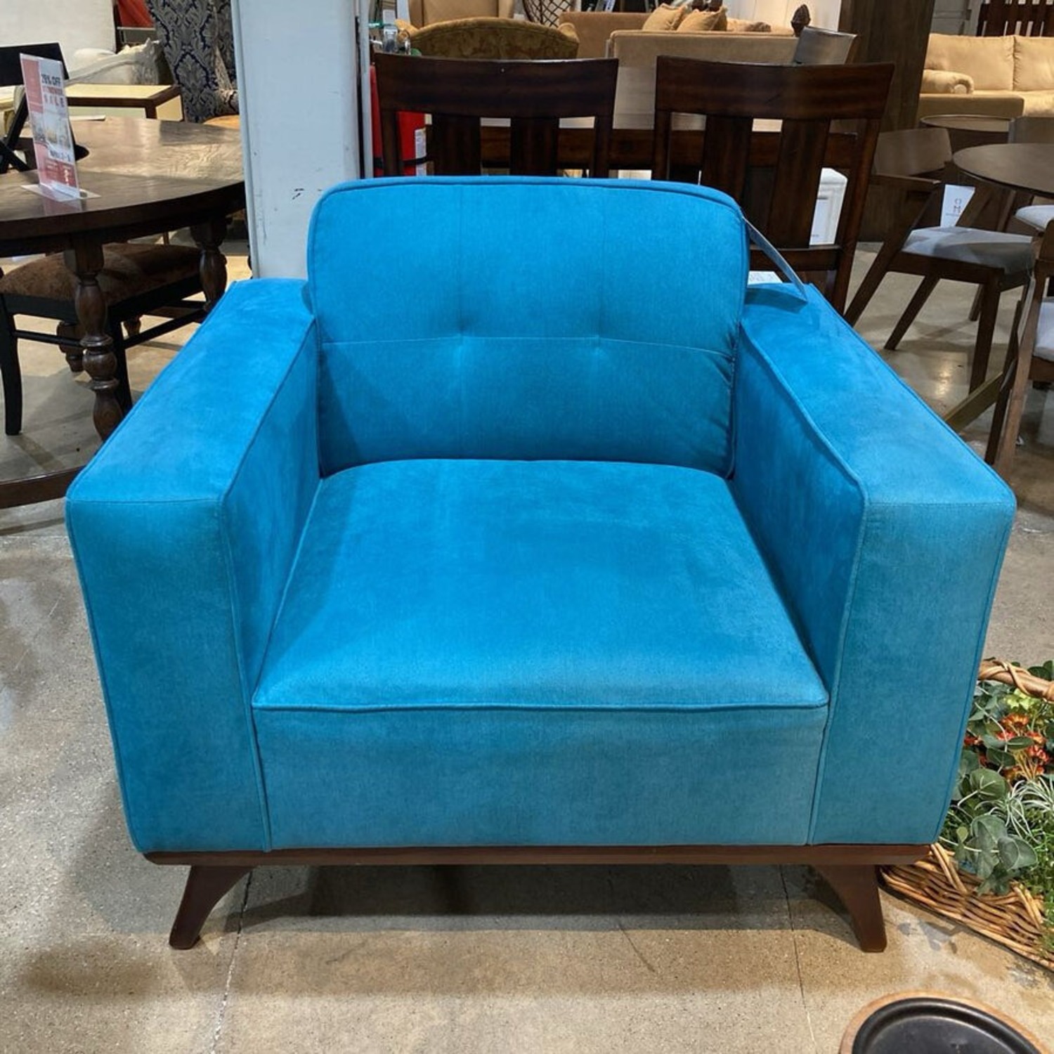 Mid-Century Upholstered Armchair - image-4