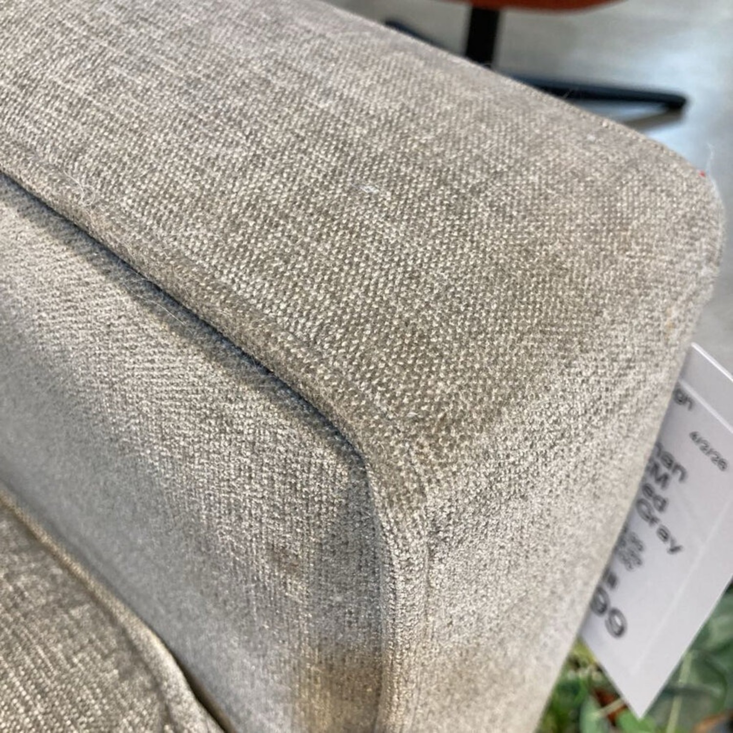 Ethan Allen MCM Upholstered Track Arm Sofa Gray - image-8