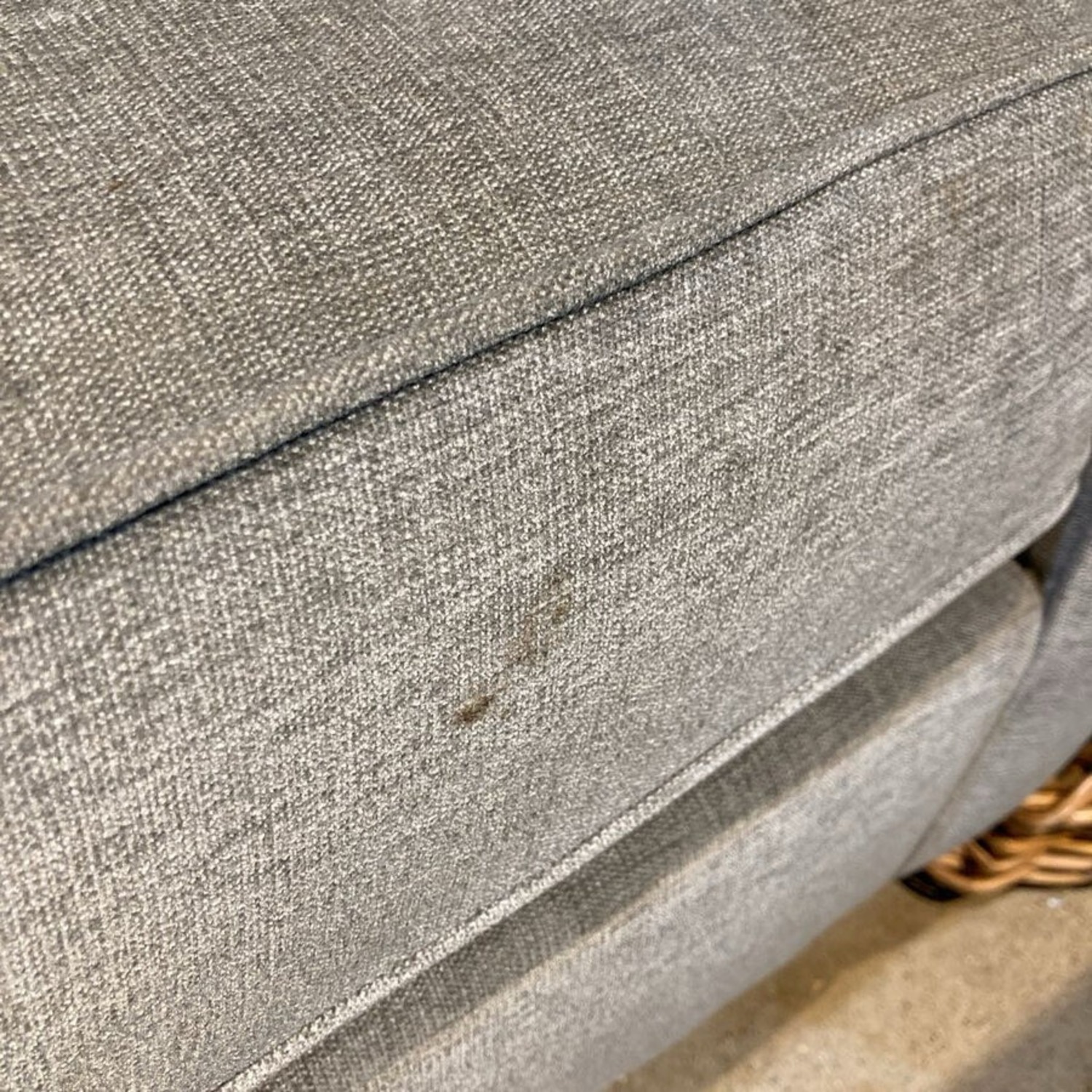Ethan Allen MCM Upholstered Track Arm Sofa Gray - image-7
