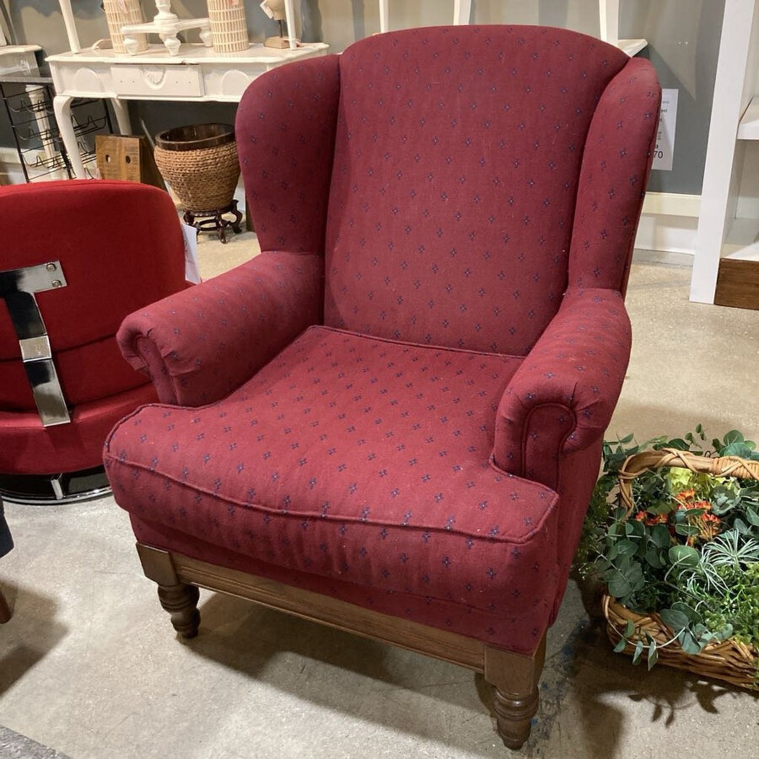 Flexsteel Traditional Upholstered Wingback Chair - image-2