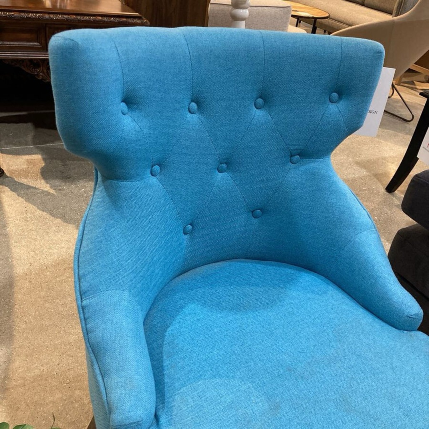 Office Star Products Tufted Fabric Accent Chair - image-4