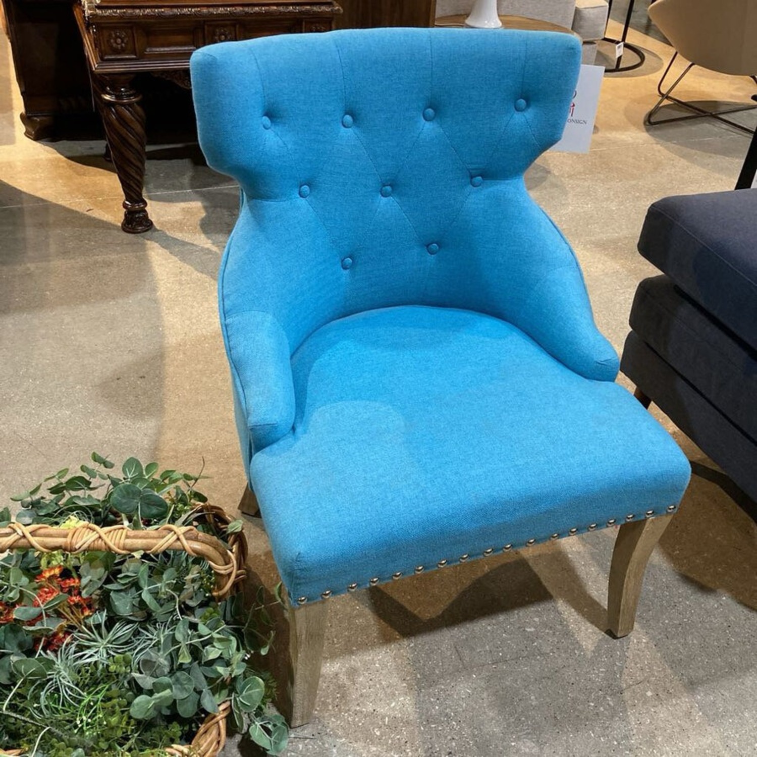 Office Star Products Tufted Fabric Accent Chair - image-2