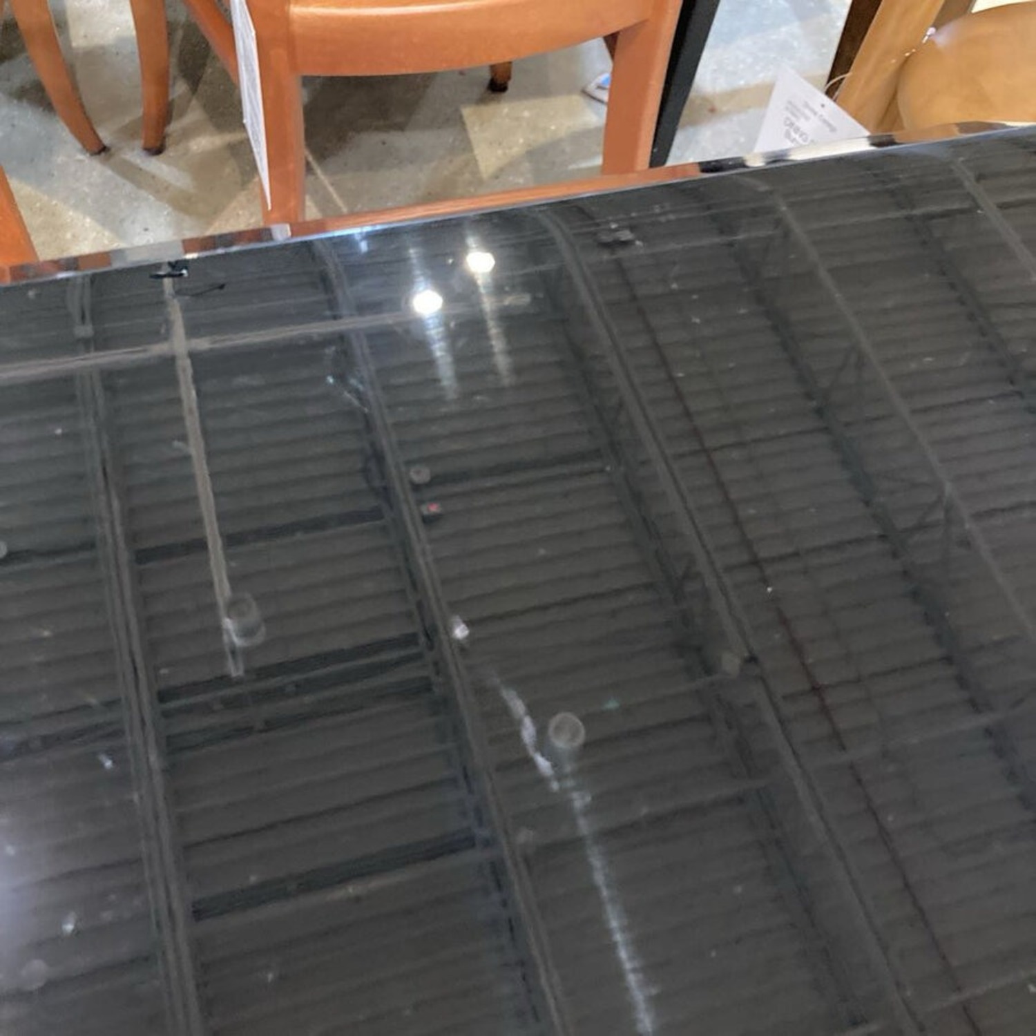 Modern Rectangular Lacquer w 19.5" Leaf Table - image-8