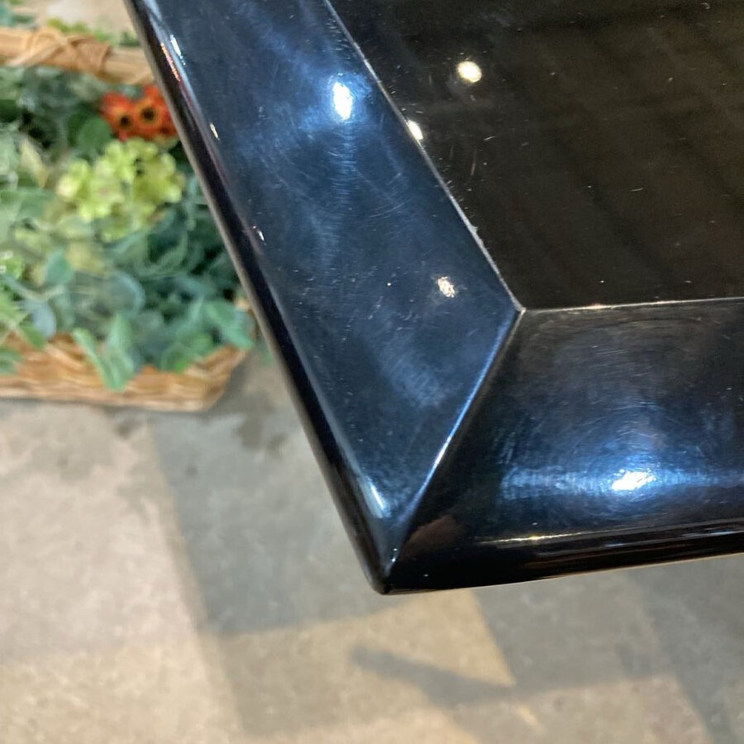 Modern Rectangular Lacquer w 19.5" Leaf Table - image-9