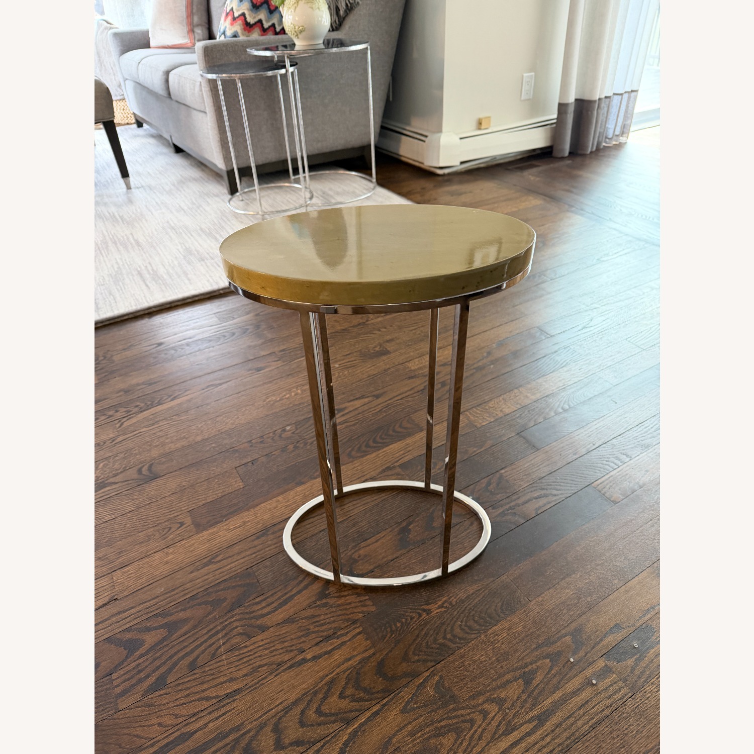 Interlude Home Oval Green Side Table - image-4