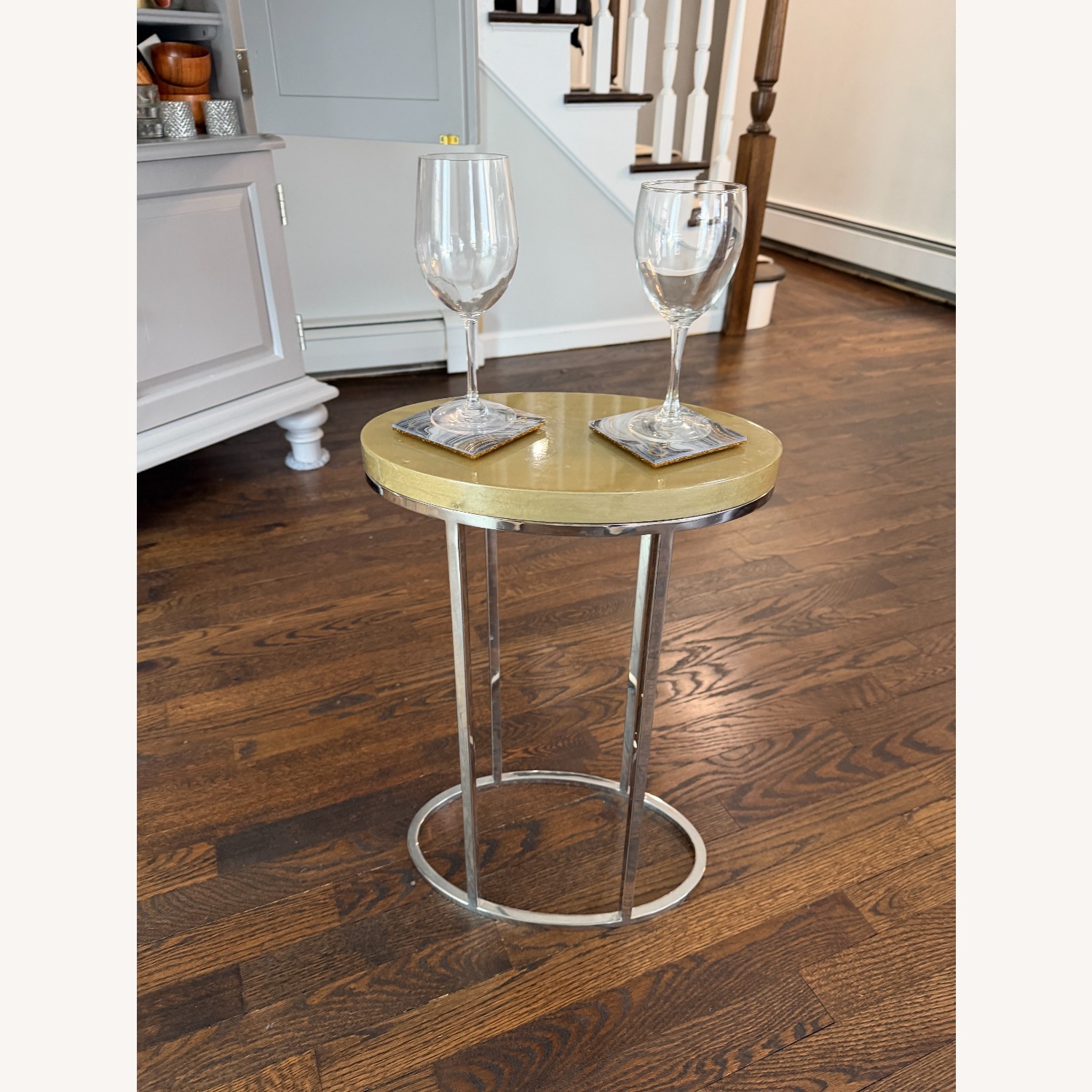 Interlude Home Oval Green Side Table - image-6