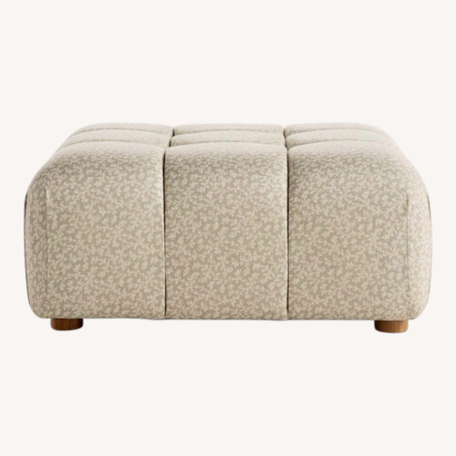 Used Anthropologie Kora Irena Tufted Ottoman for sale on AptDeco