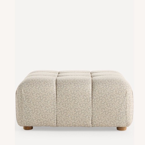 Used Anthropologie Kora Irena Tufted Ottoman for sale on AptDeco