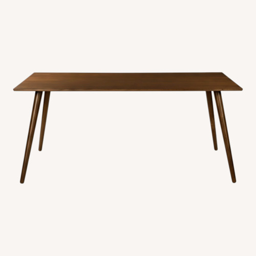 Used Article Seno Dark Brown Wood Dining Table for sale on AptDeco