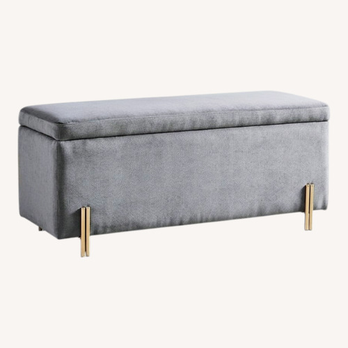 Used West Elm Mod Storage Bench (42” - Lagoon) for sale on AptDeco